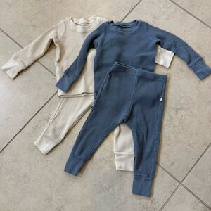 Noble Kids Waffle Knit Set x2